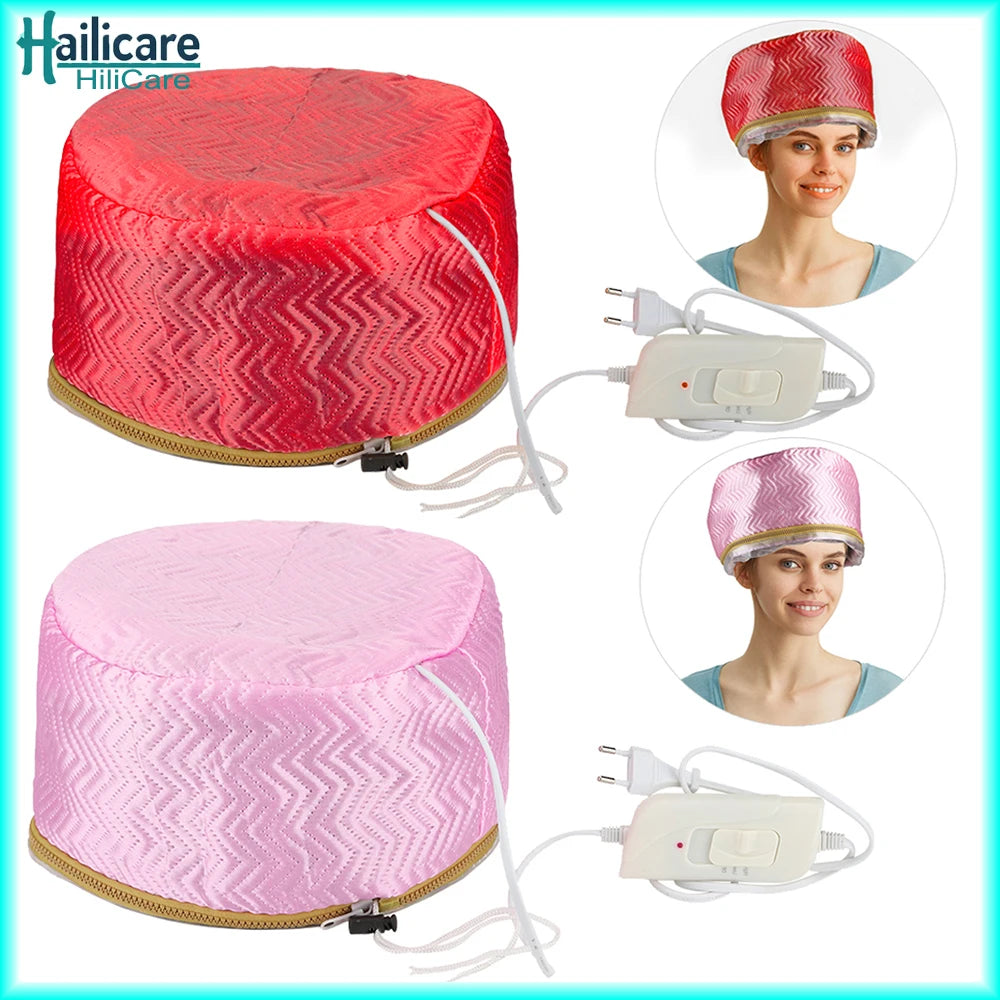 Hair Steamer Cap Electric Hair Heating Cap Thermal Treatment Hat Waterproof Self-heating Hat SPA Nourishing Hair Styling Care